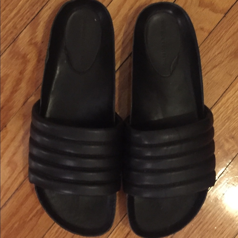 Zara Faux Leather Slides